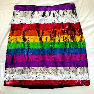 Fabulous rainbow sequin skirt- tags on.